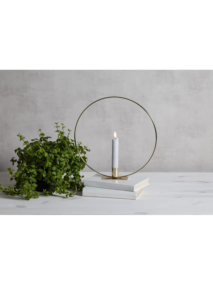 Decoledlamp "Flame Table" messingkleurig - Ø 28 cm