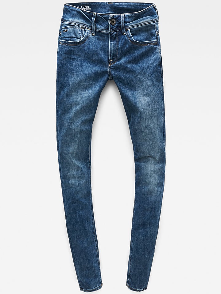 Dżinsy - Super Skinny fit - w kolorze niebieskim