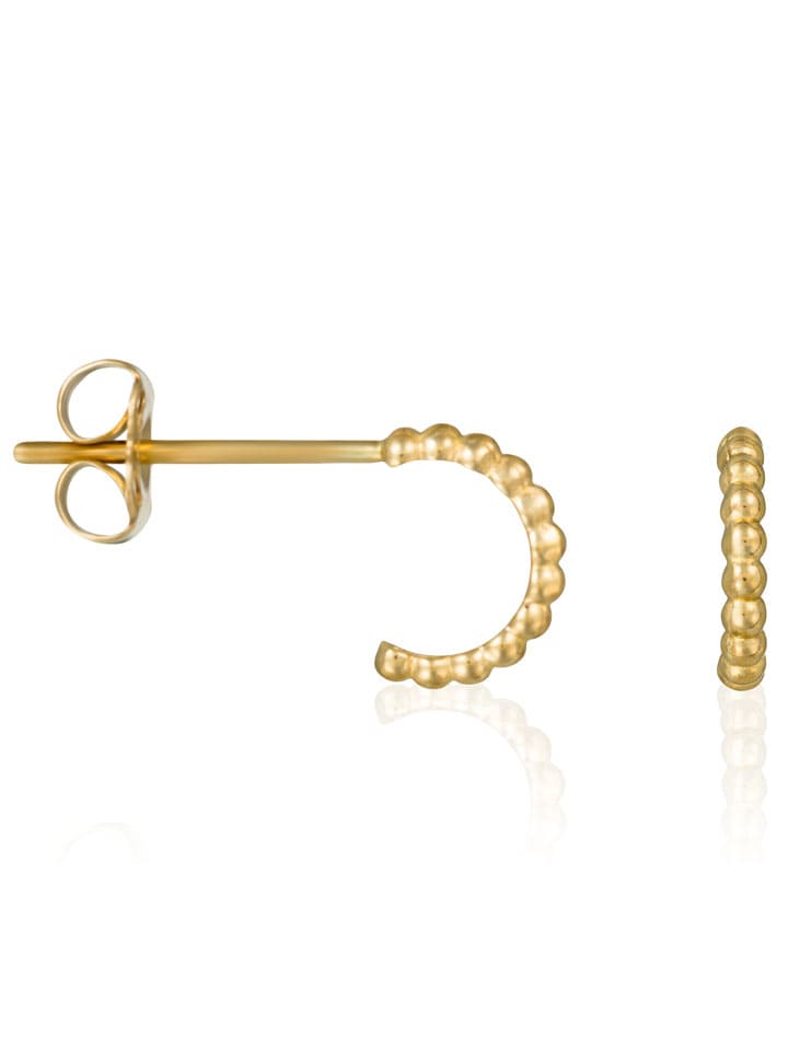 Gold-Ohrstecker "Demi cercle"