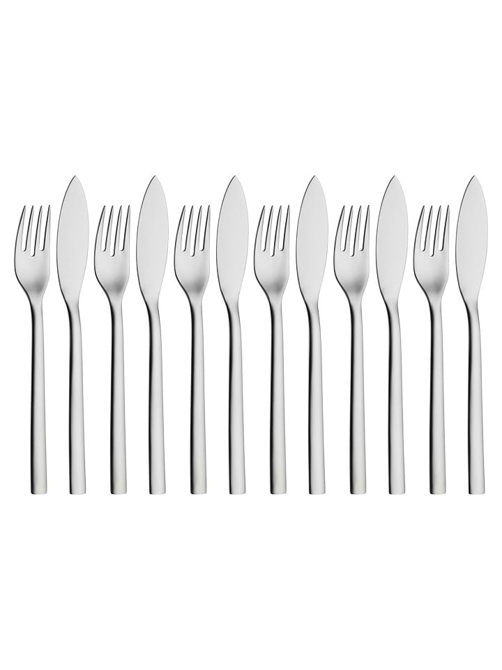 12tlg. Edelstahl-Fischbesteck-Set ''Nuova 233''
