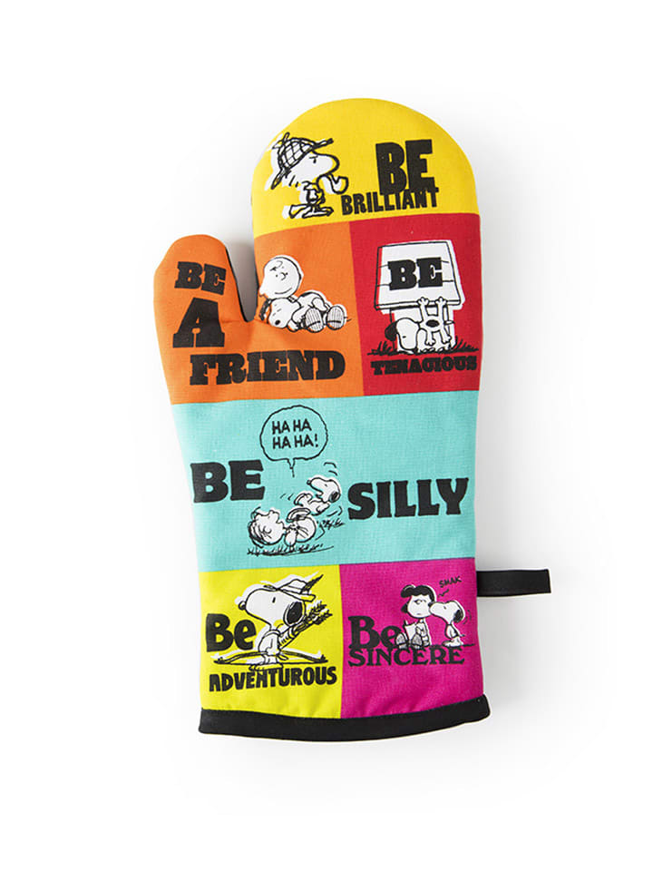 Rękawica kuchenna "Peanuts" ze wzorem - 32 x 18 cm