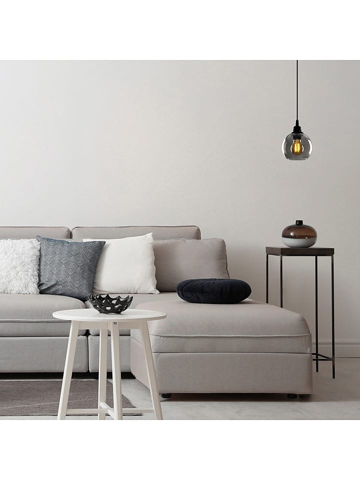 Hanglamp "Smoked" zwart - Ø 15 cm