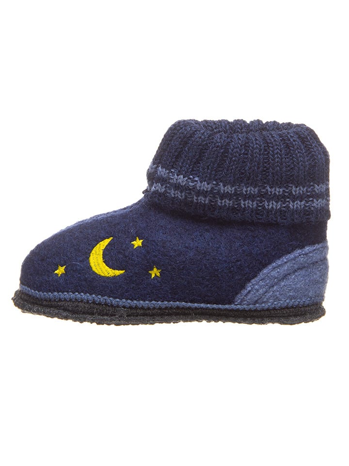 Hüttenschuhe "Kauns" in Dunkelblau