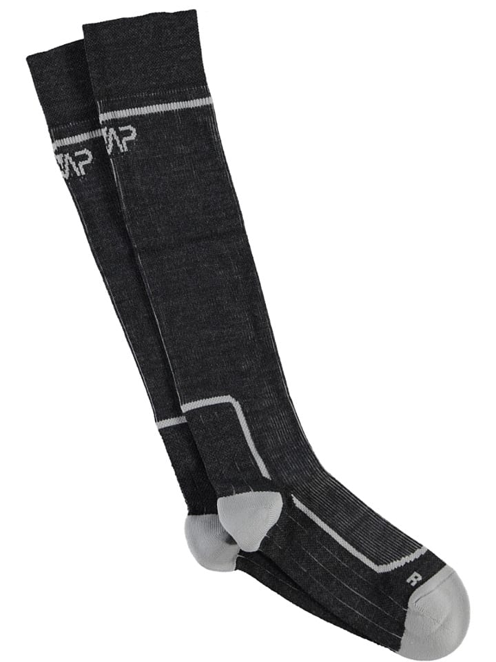Trekking-Socken in Schwarz/ Grau