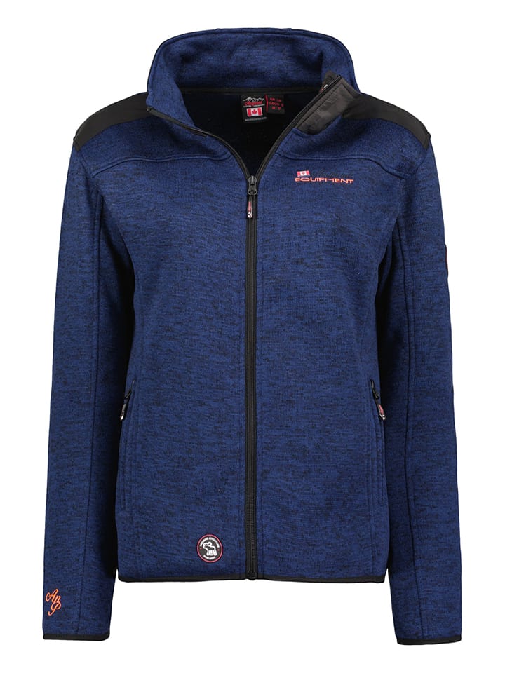 Fleece vest "Typo" donkerblauw