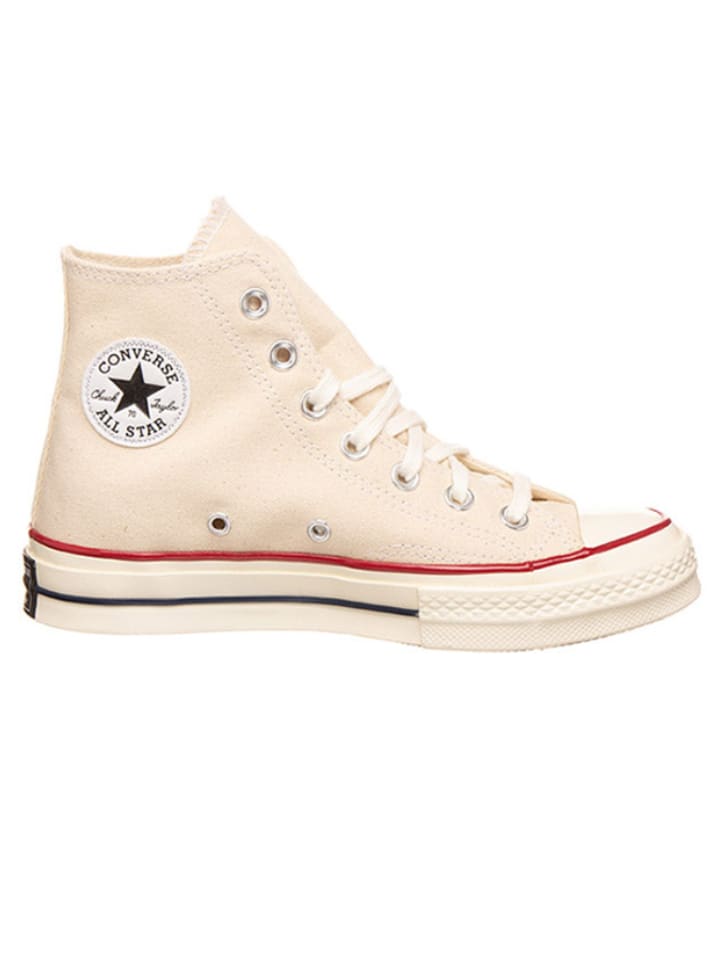 Beige converse shop shoes
