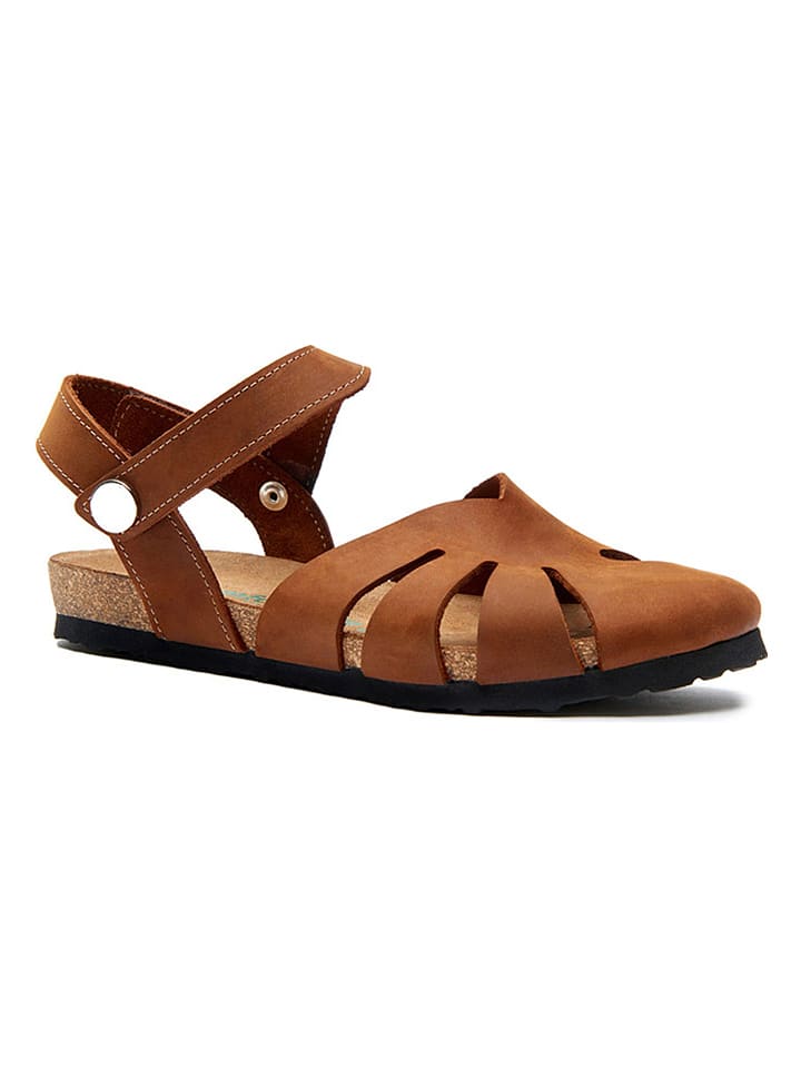Leren sandalen bruin