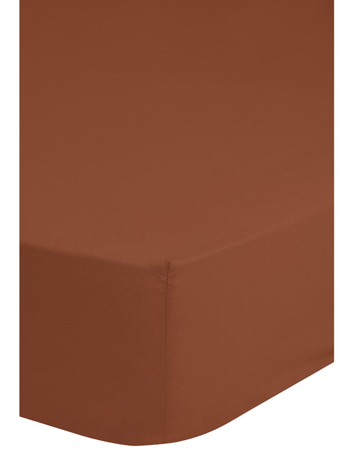 Prześcieradło "Good Morning" w kolorze jasnobrązowym na gumce