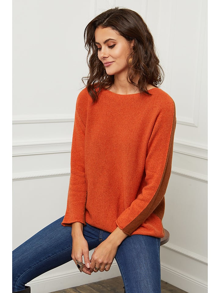 Oranje bruine trui sale