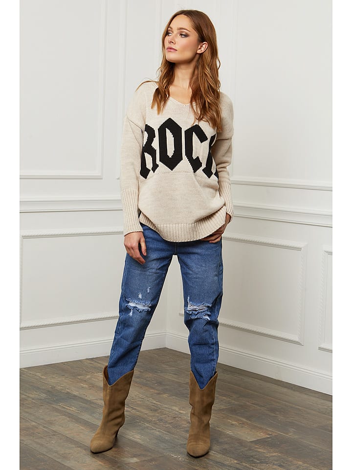Pullover "Azel" in Beige