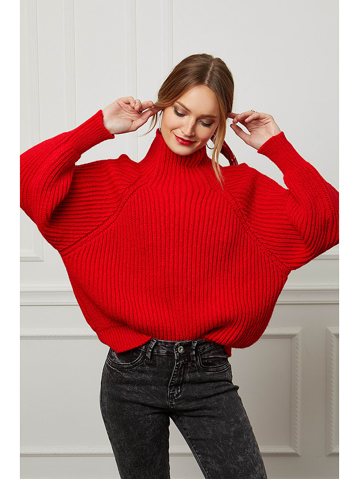 Wollpullover rot