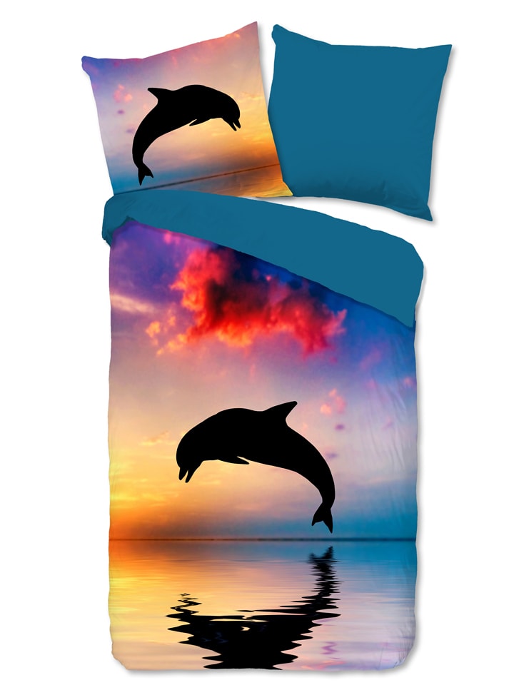 Bettwäsche-Set "Dolphin" in Bunt