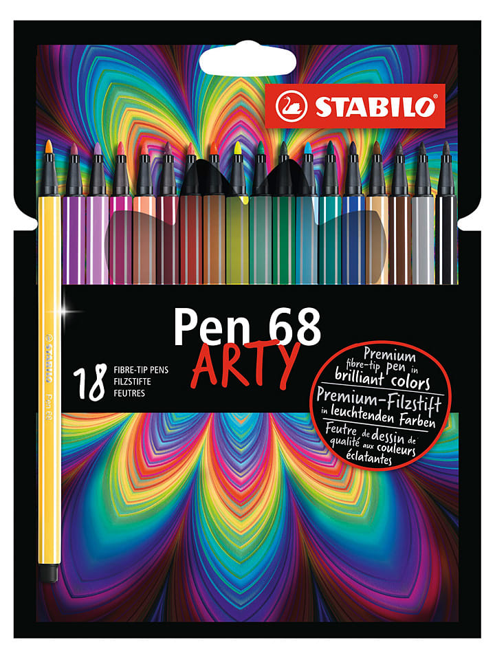 Mazaki (18 szt.) "STABILO Pen 68-ARTY"