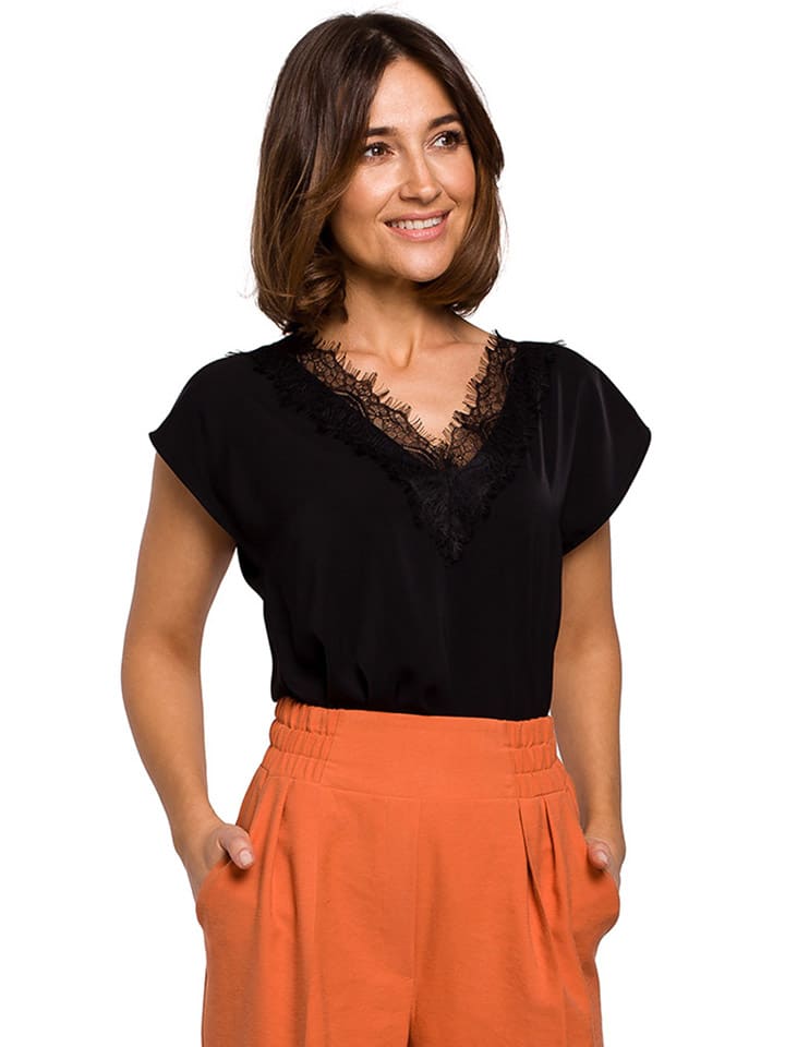 Bluse in Schwarz
