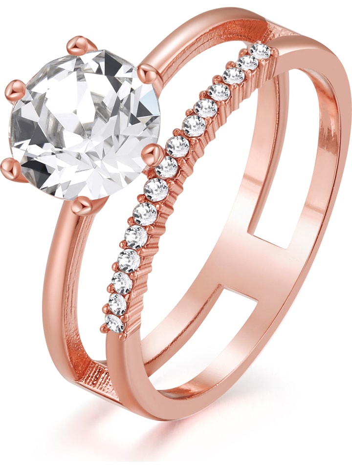 Metropolitan Rosévergold Ring Mit Swarovski Kristallen Günstig Kaufen