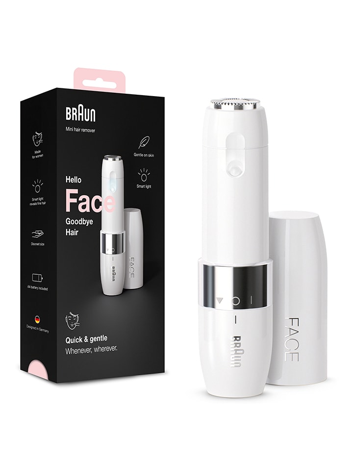 Mini golarka "Face Mini Hair Remover FS1000" w kolorze białym do twarzy