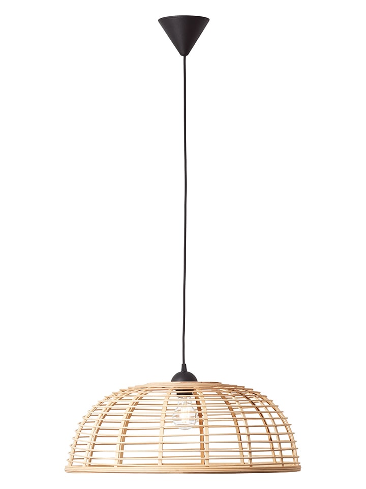 Lampa wisząca "Crosstown" w kolorze beżowym - Ø 56 cm
