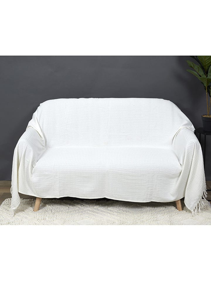 Plaid in Creme - (L)150 x (B)200 cm