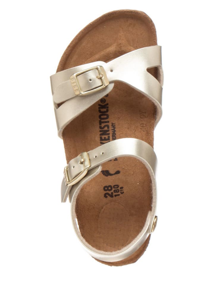 Birkenstock rio gold discount