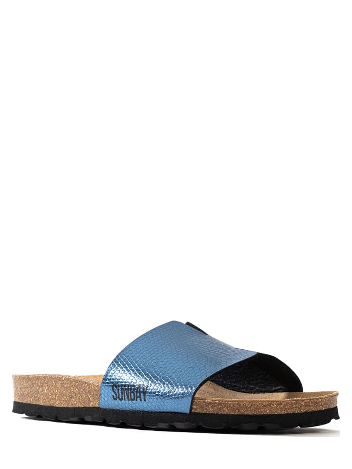 Slippers "Djeelia" donkerblauw
