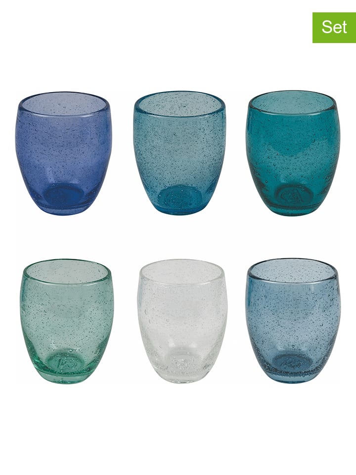 6er-Set: Gläser "Acapulco" in Blau - 300 ml