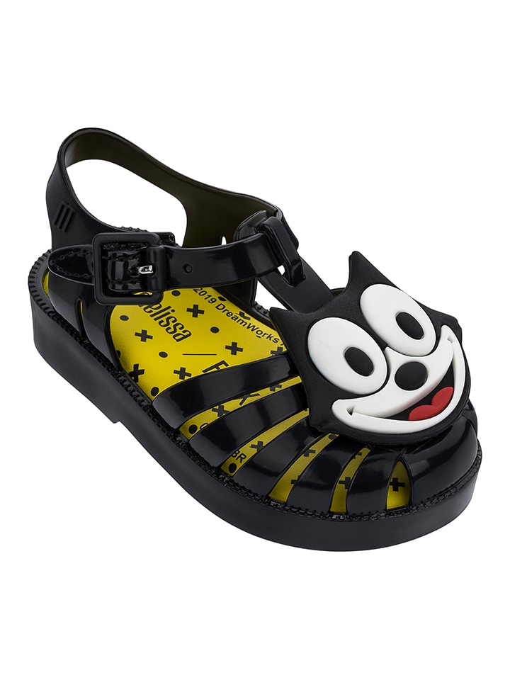 Halbsandalen in Schwarz