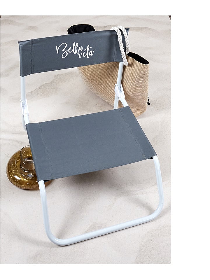 Klappstuhl "Chaise" in Anthrazit - (B)52 x (H)37 x (T)50,5 cm