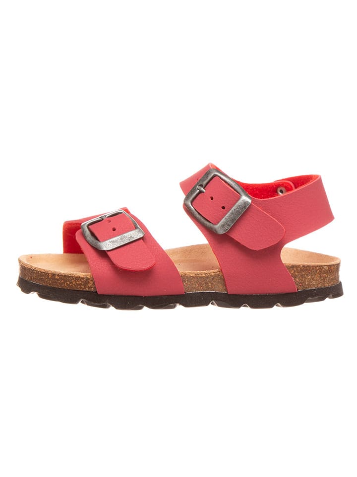 Sandalen koraalrood