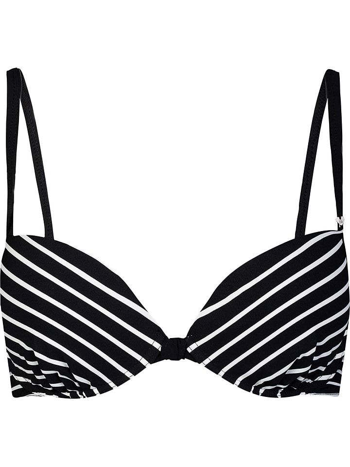 Bikini-Oberteil in Schwarz/ Weiß