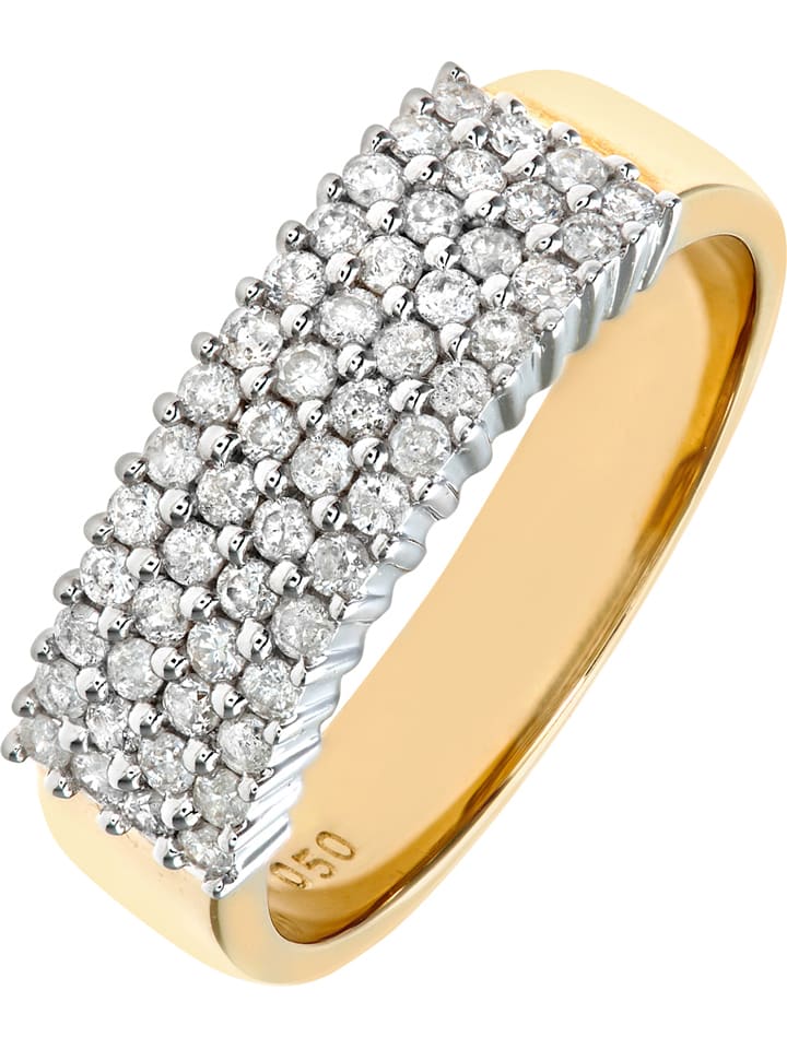Publicatie Miljard waterval Rinani Gouden ring met diamanten goedkoop kopen | limango