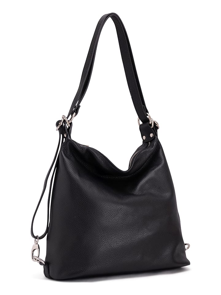 Anna Morellini Leren schoudertas Ylenia zwart B 30 x H 39 x D 16 cm goedkoop kopen limango