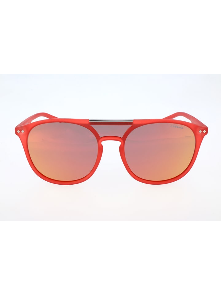 Herren-Sonnenbrille in Orange/ Gelb-Grün
