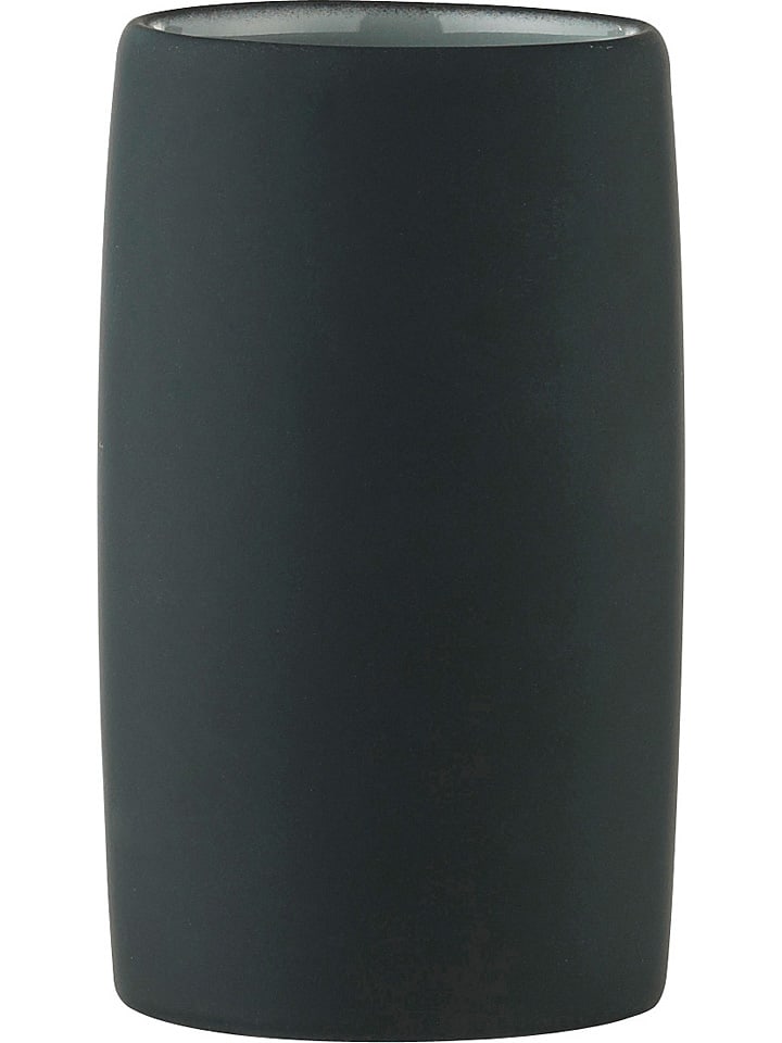 Zahnputzbecher "Mono" in Schwarz - (H)11 x Ø 6,5 cm
