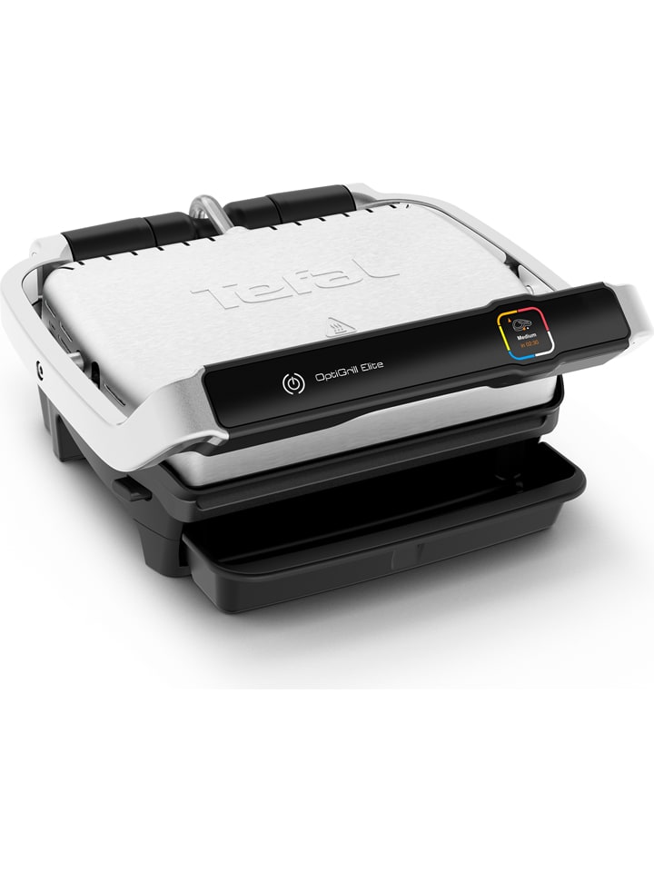 Grill kontaktowy "OptiGrill Elite" w kolorze srebrnym