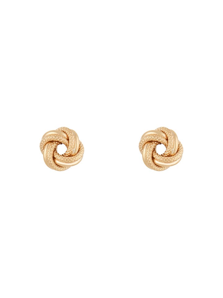 Gold-Ohrstecker "Noeud torsadé"