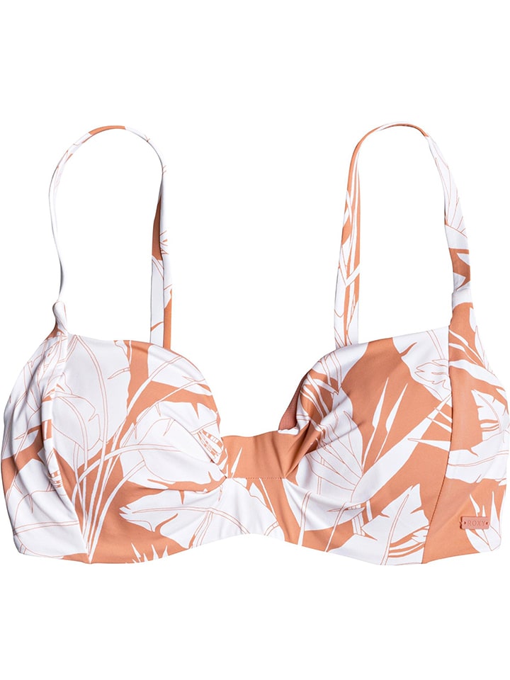 Biustonosz bikini "Printed Beach Classics" w kolorze pomarańczowym