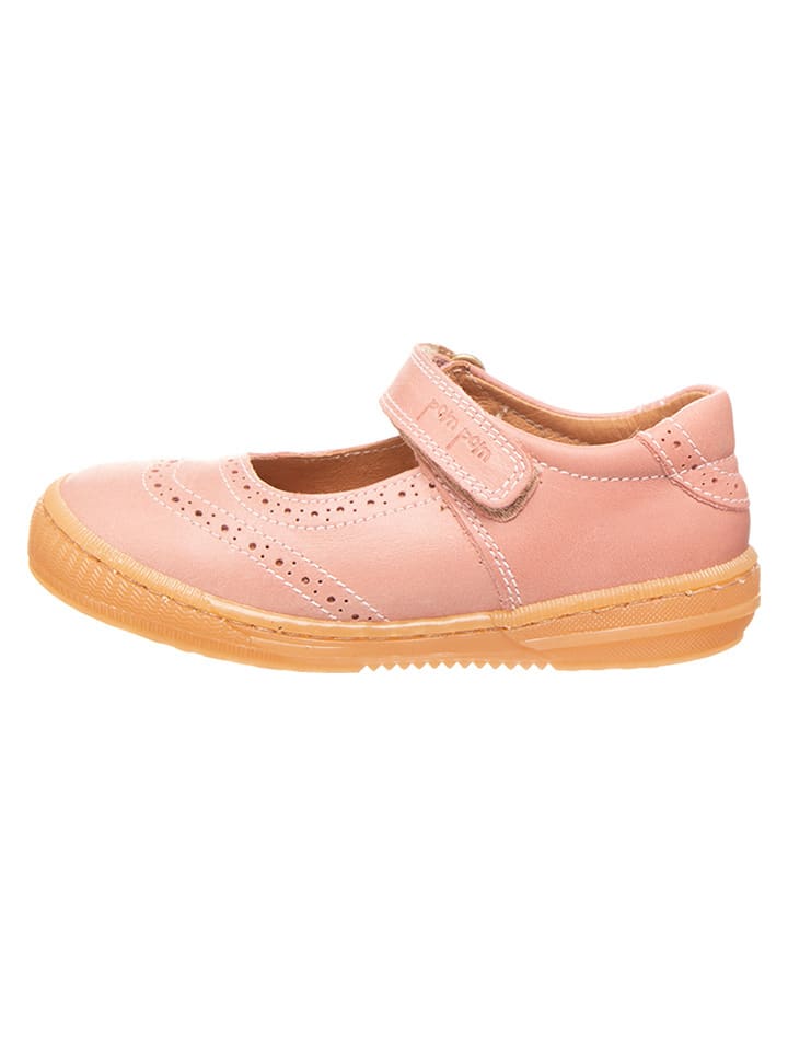 POM POM Leder-Spangenballerinas in Rosa günstig kaufen