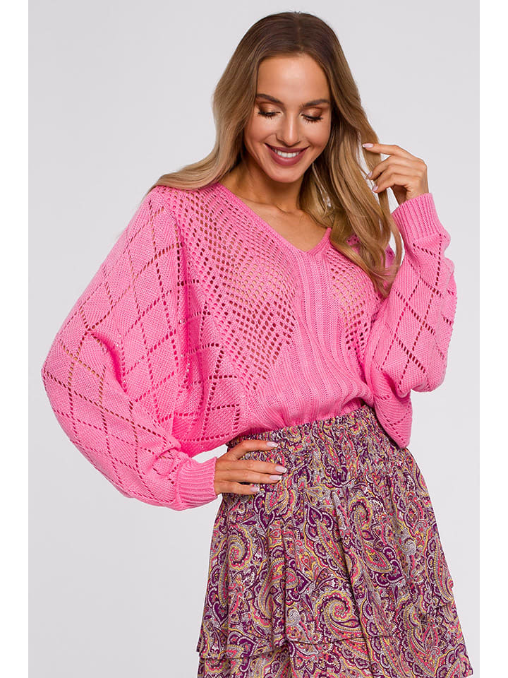 Sweter w kolorze różowym
