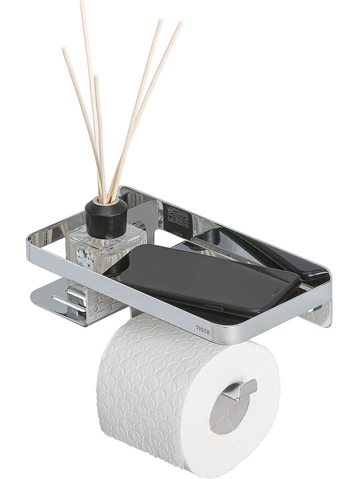 Edelstahl-Toilettenpapierhalter - (B)24 x (H)10 x (T)11,6 cm
