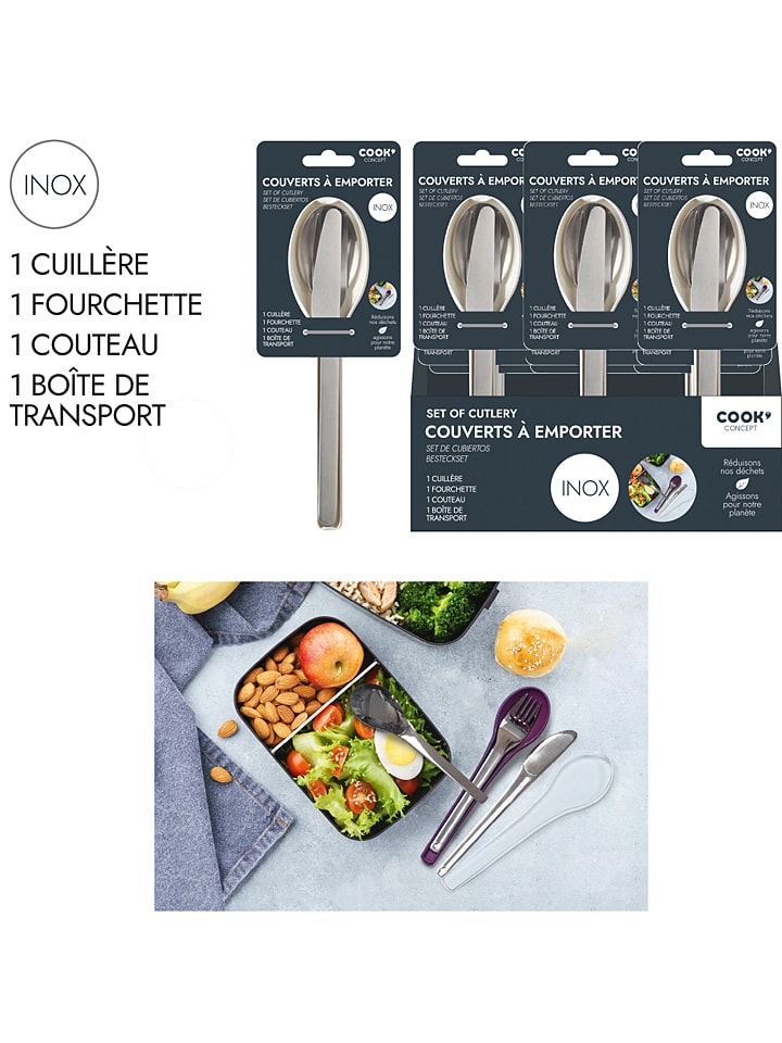 Sztućce campingowe - dł. 18,5 cm (produkt niespodzianka)