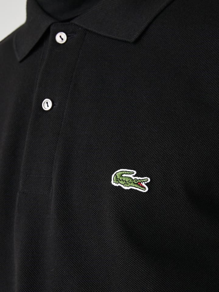 Black lacoste polo sale clearance