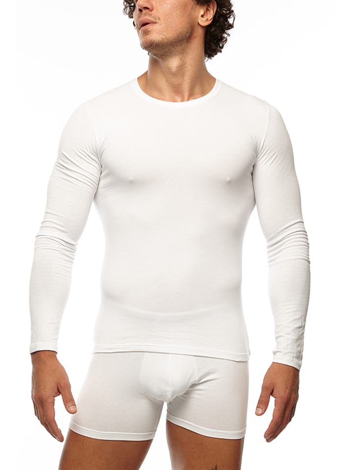 Longsleeve in Weiß
