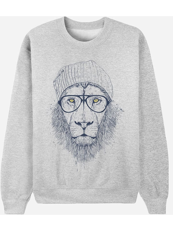 Bluza "Cool Lion" w kolorze szarym