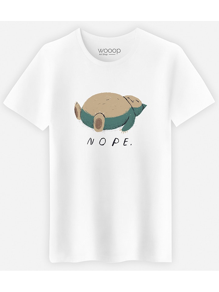 Shirt "Nope" in Weiß