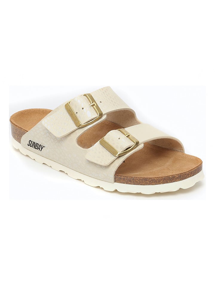Pantoletten "Trefle" in Gold