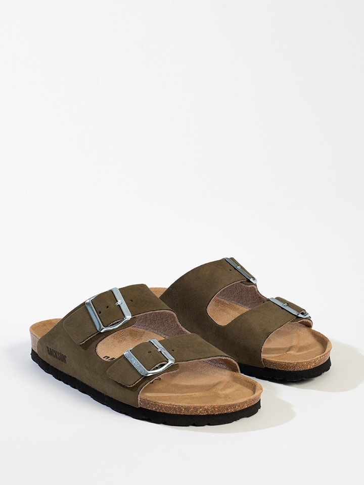 Klapki "Bali" w kolorze khaki