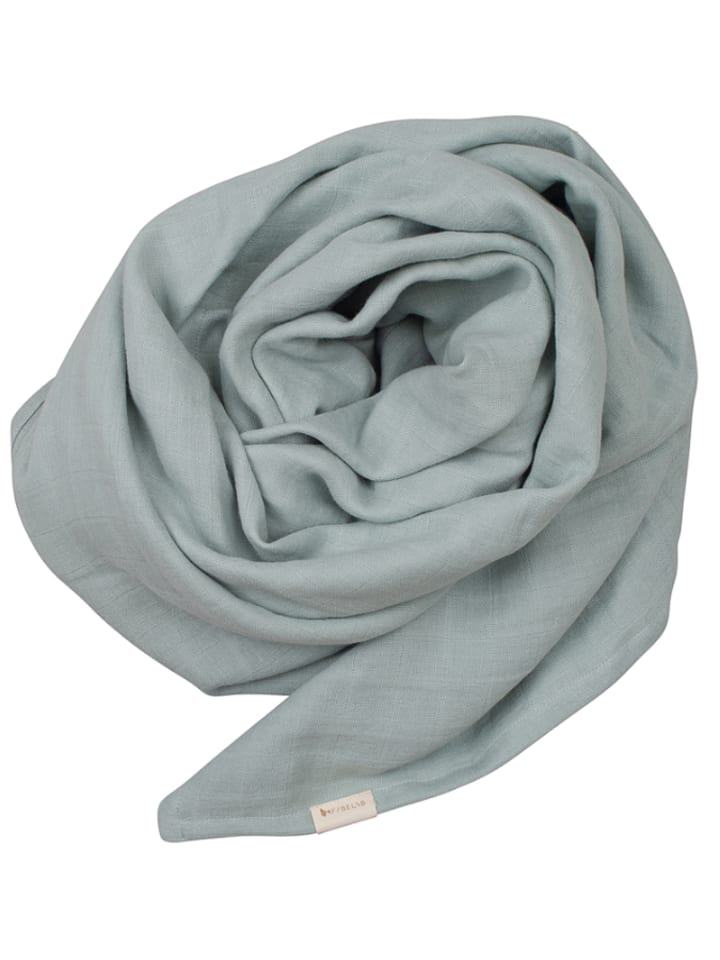 Wickeldecke in Hellblau - (L)120 x (B)120 cm