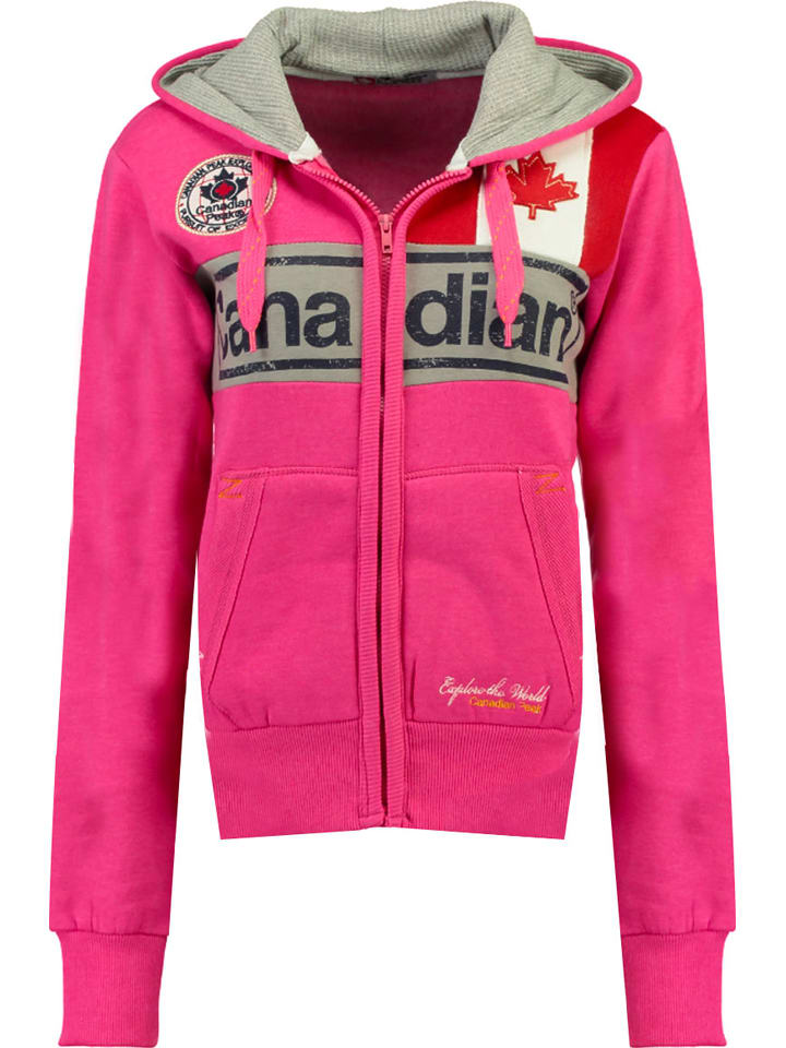 Sweatjacke "Flashy" in Fuchsia