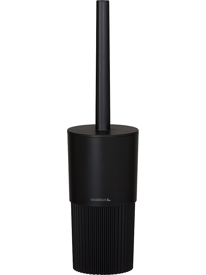 WC-Garnitur "Brave" in Schwarz - (H)40 x Ø 10,5 cm