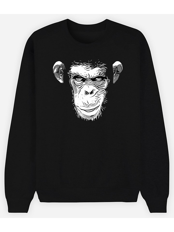Sweatshirt "Evil Monkey" zwart